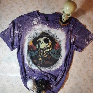 New -Large Unisex, Gildan Brand, color Heather Purple-Bleached SublimationTee